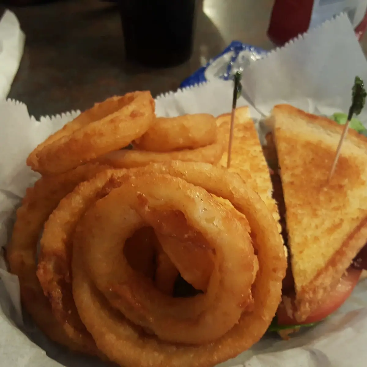 blt w Onion Rings