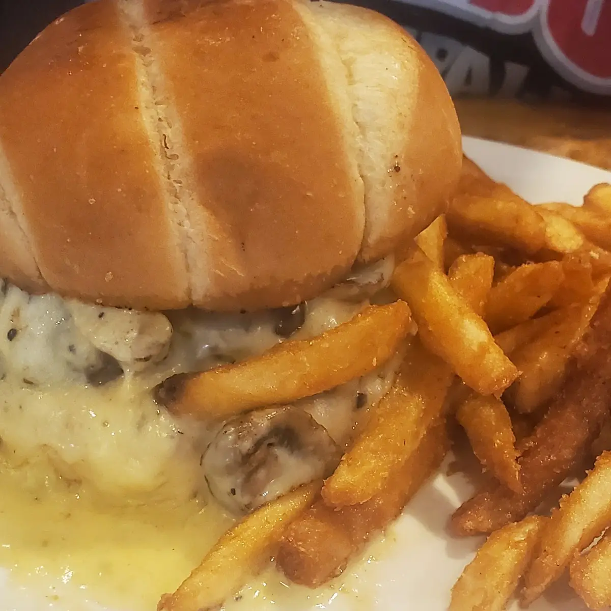 Mushroom Swiss Burger