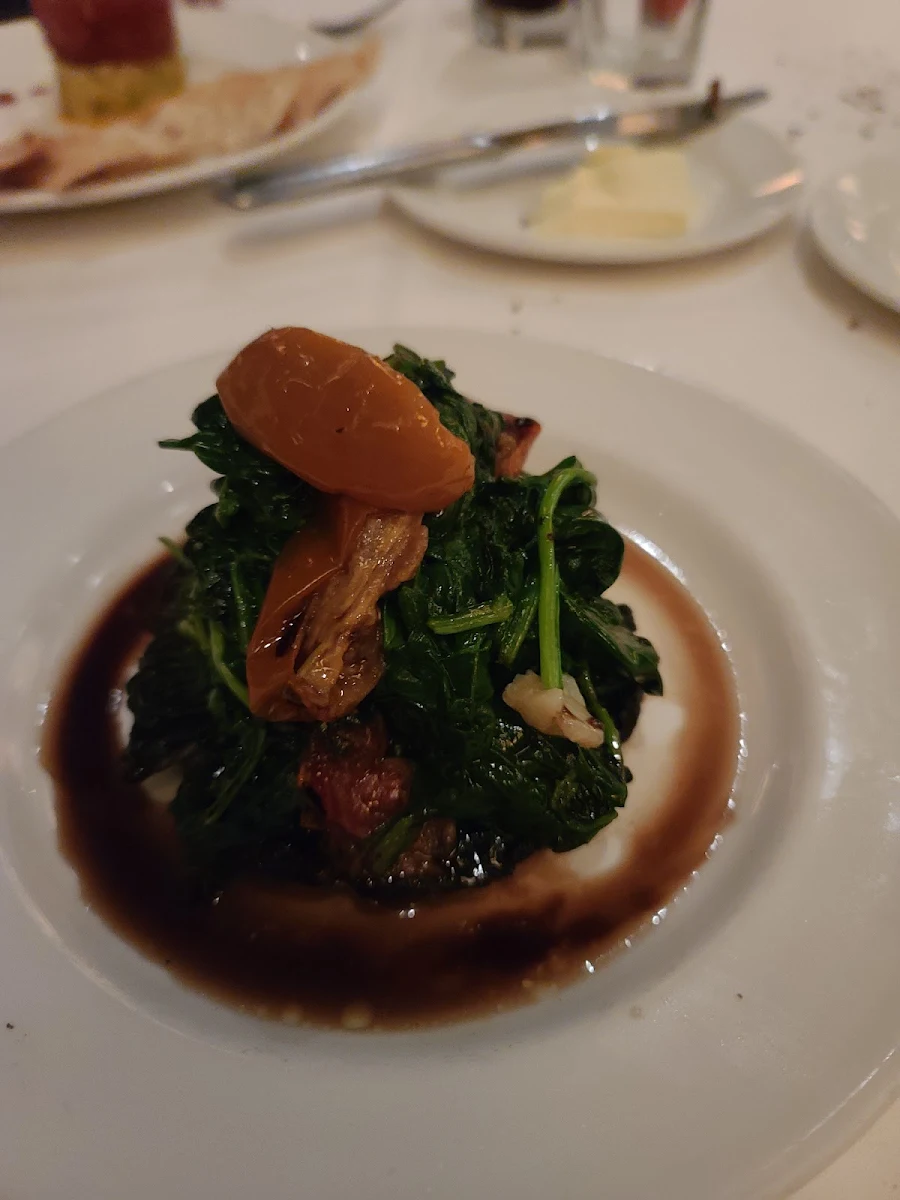 Sautéed Spinach with Garlic Confit