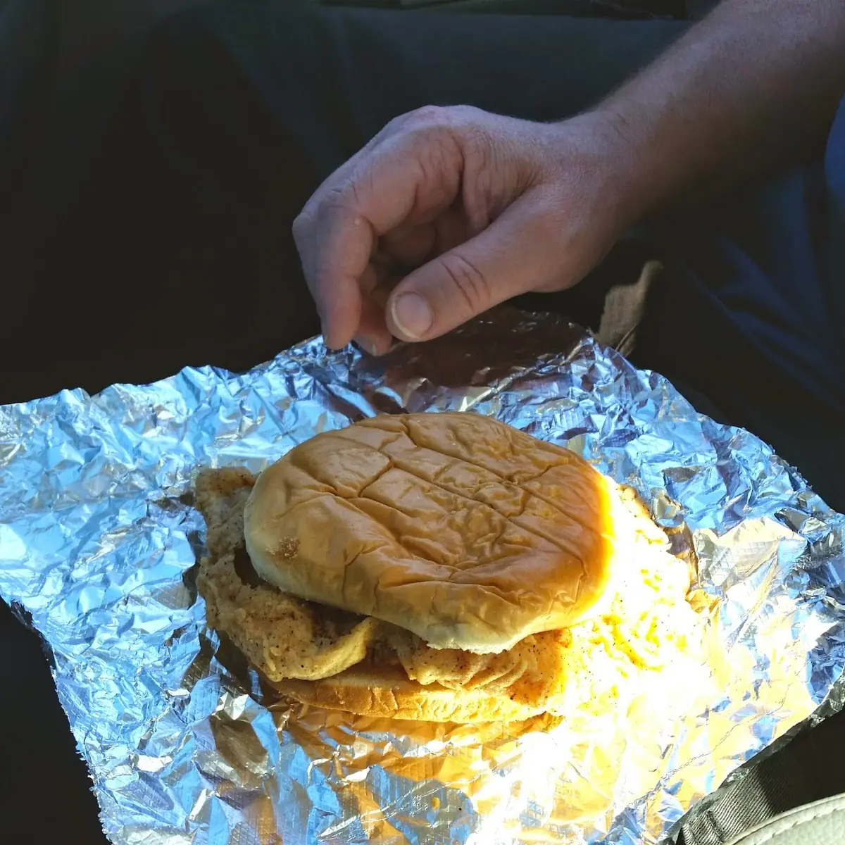 Fried Pork Chop Sandwich