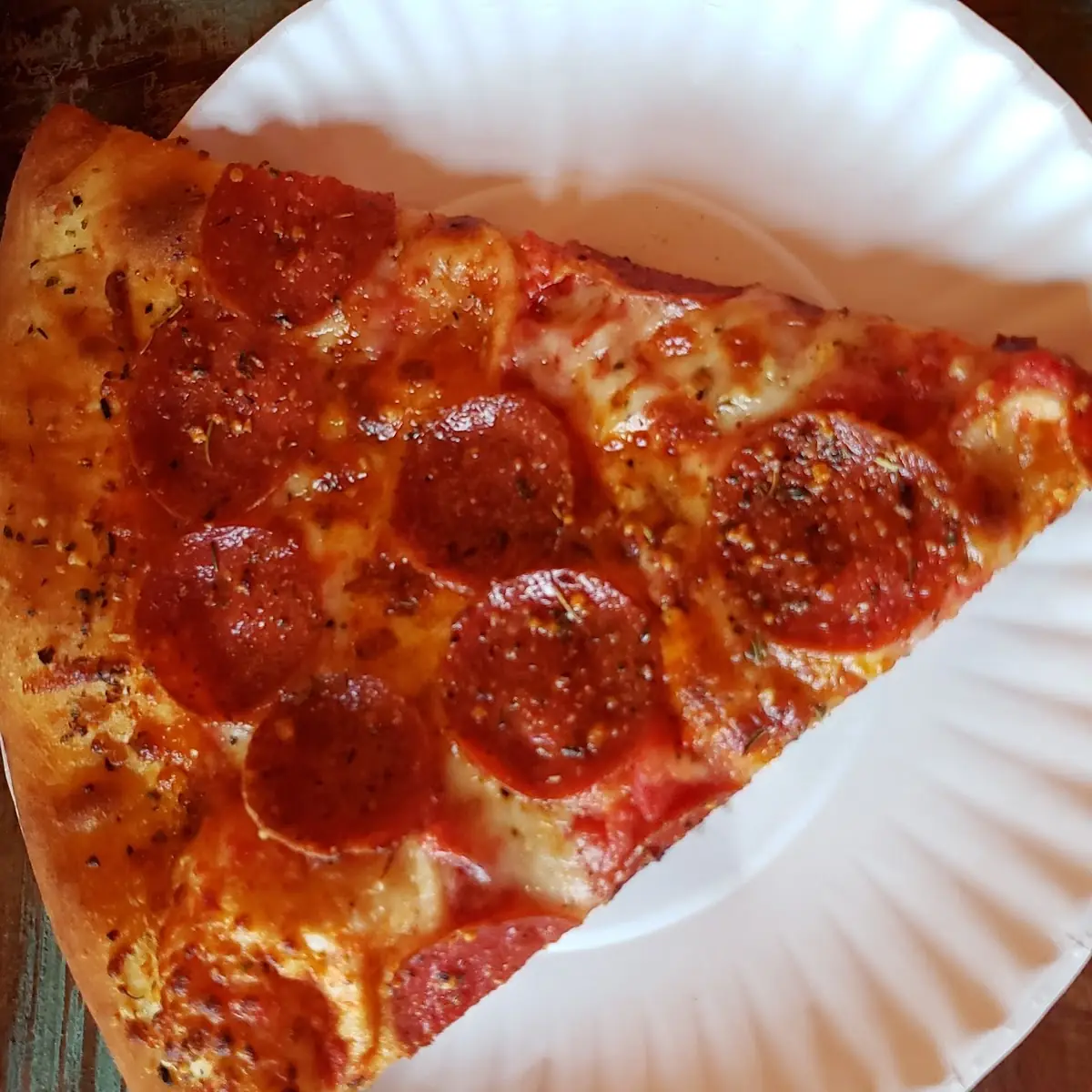Vegan Pepperoni Pizza Slice