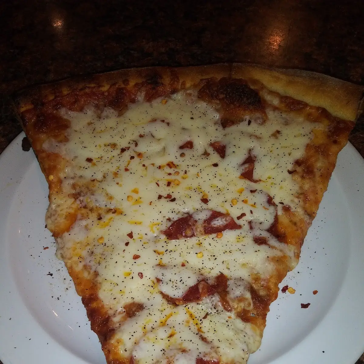 Giant Pizza Slice with Pepperoni and Extra Cheese
