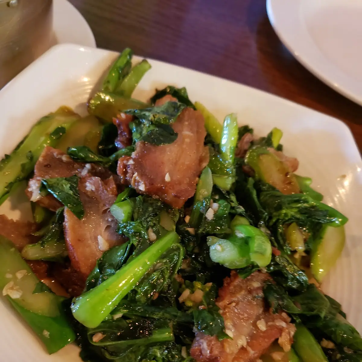 Chinese Broccoli with Crispy Pork Belly