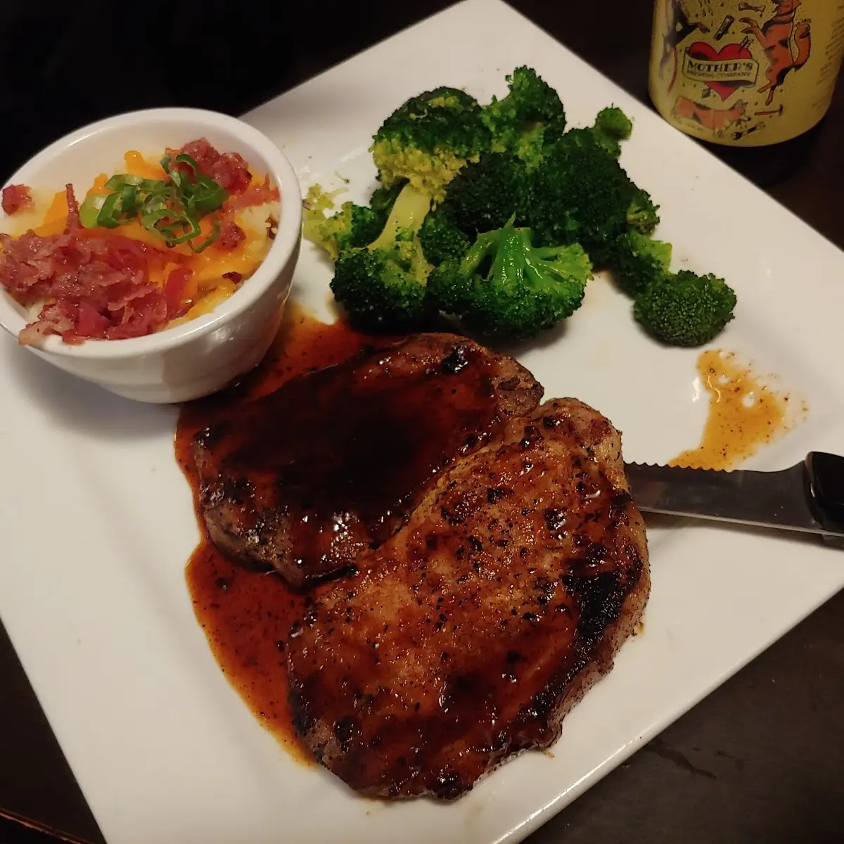 Bourbon Pork Chops