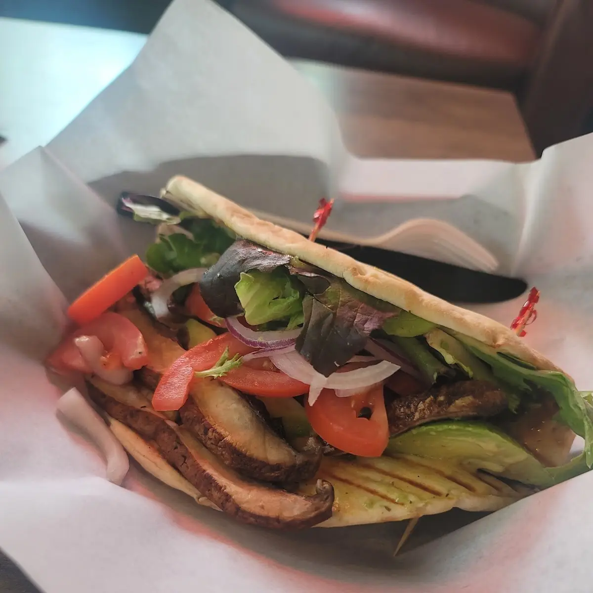 Mushroom Gyro Sandwich