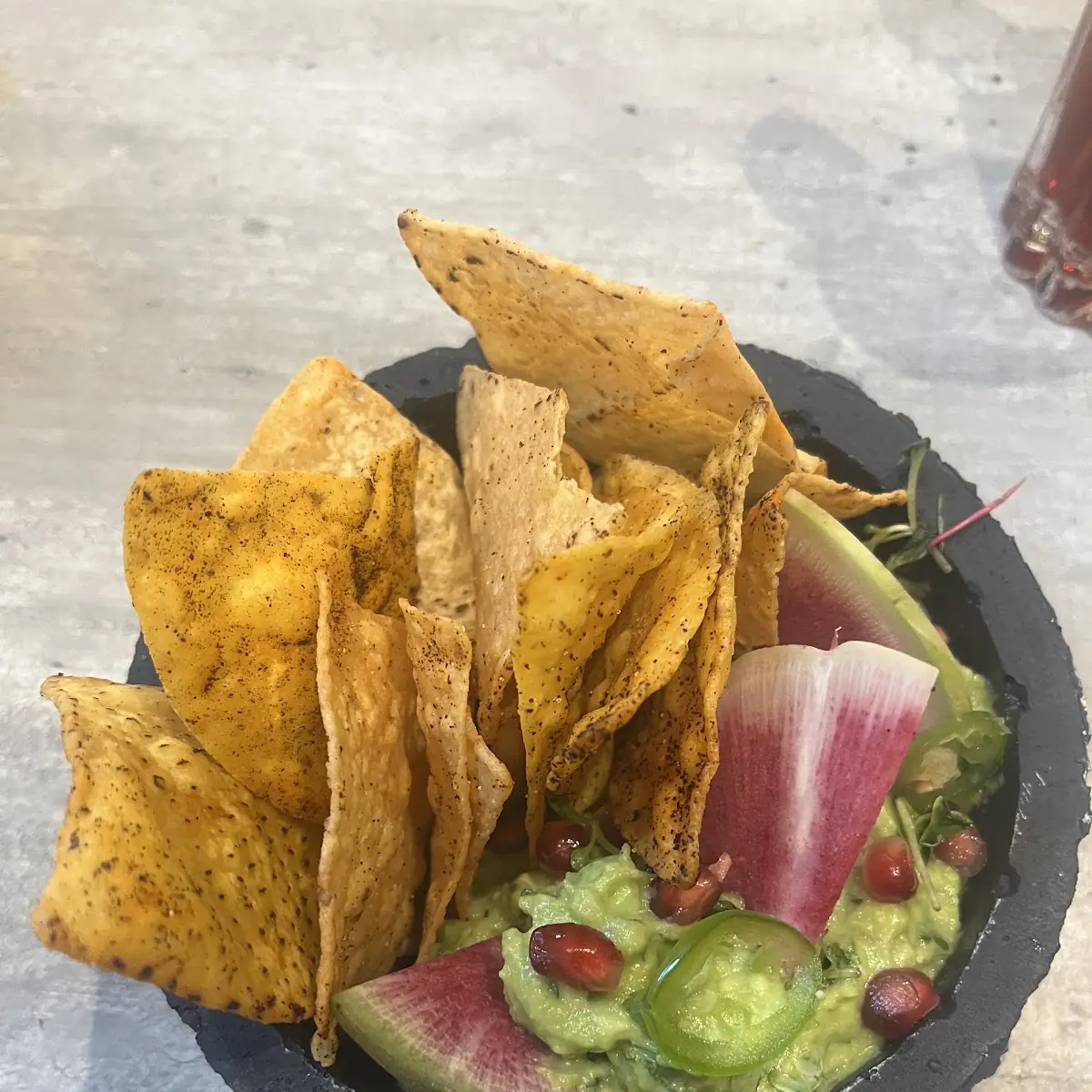 Guacamole with Pomegranate
