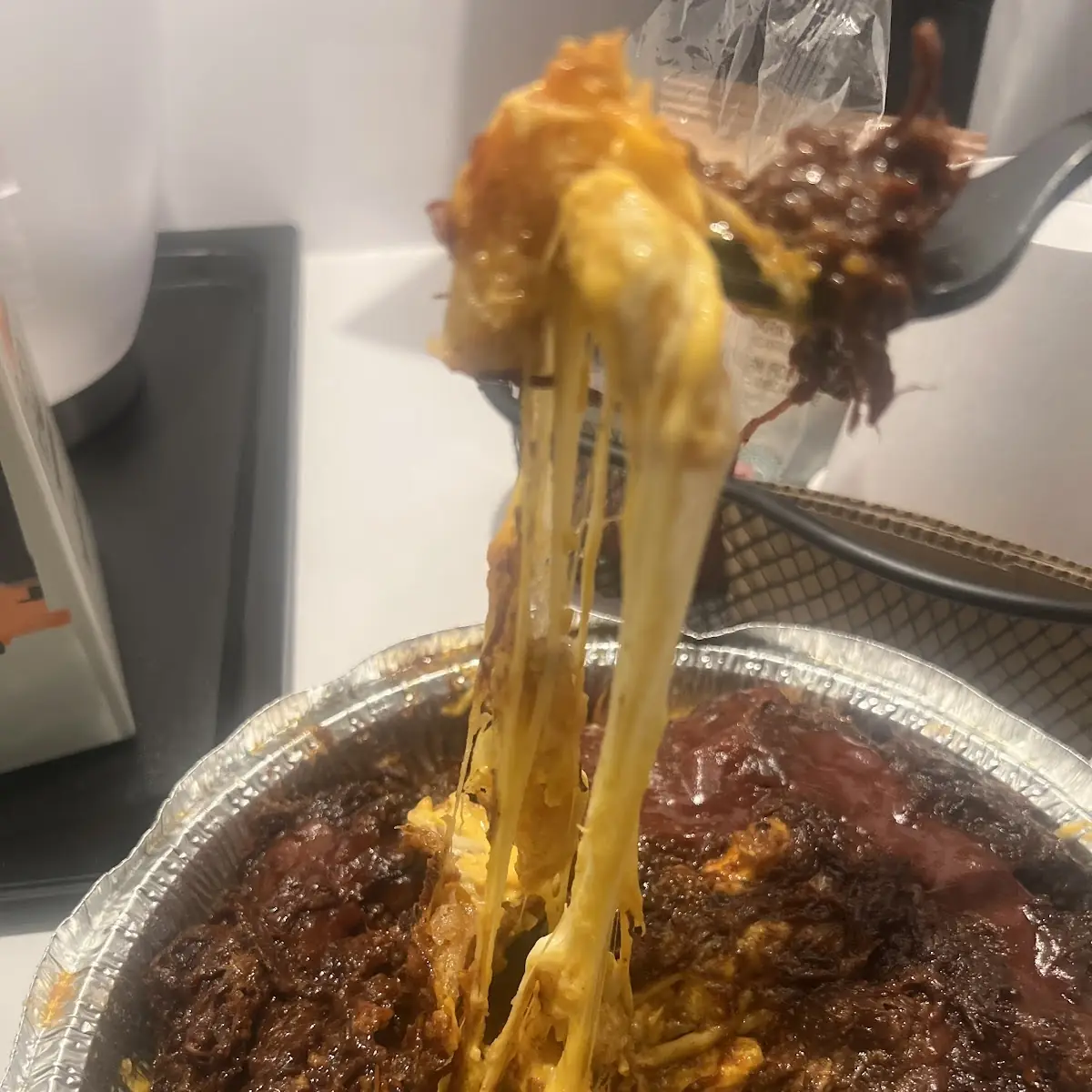 Loaded Fries with Cheese and Pulled Pork