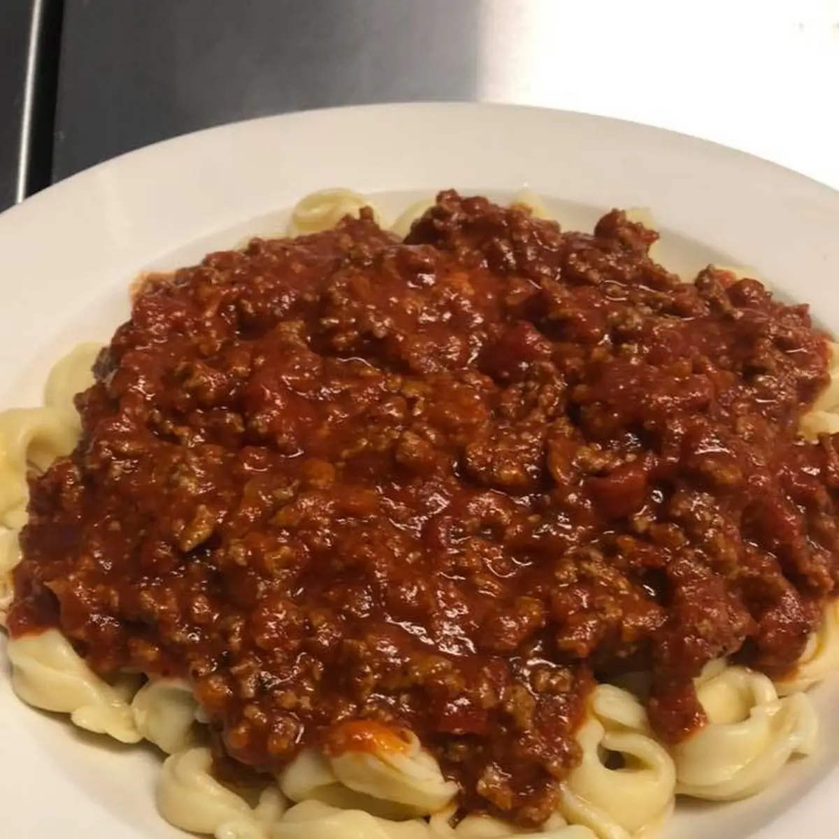 Cheese Tortellini w Meat Sauce