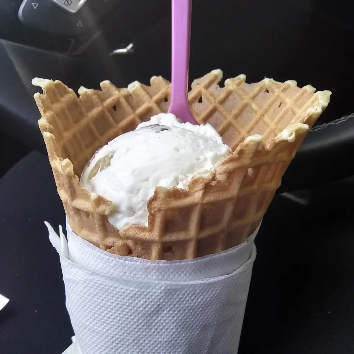 Nutty Coconut Waffle Cone