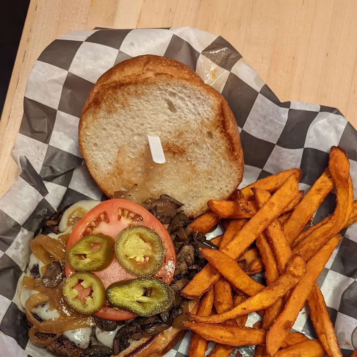Mushroom Swiss Burger