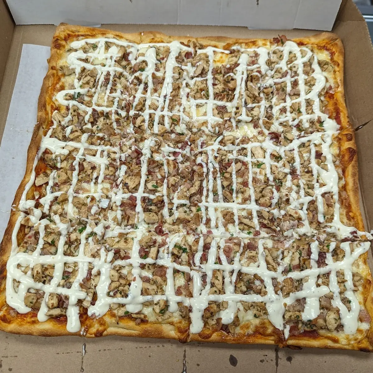 Chicken Bacon Ranch Pizza