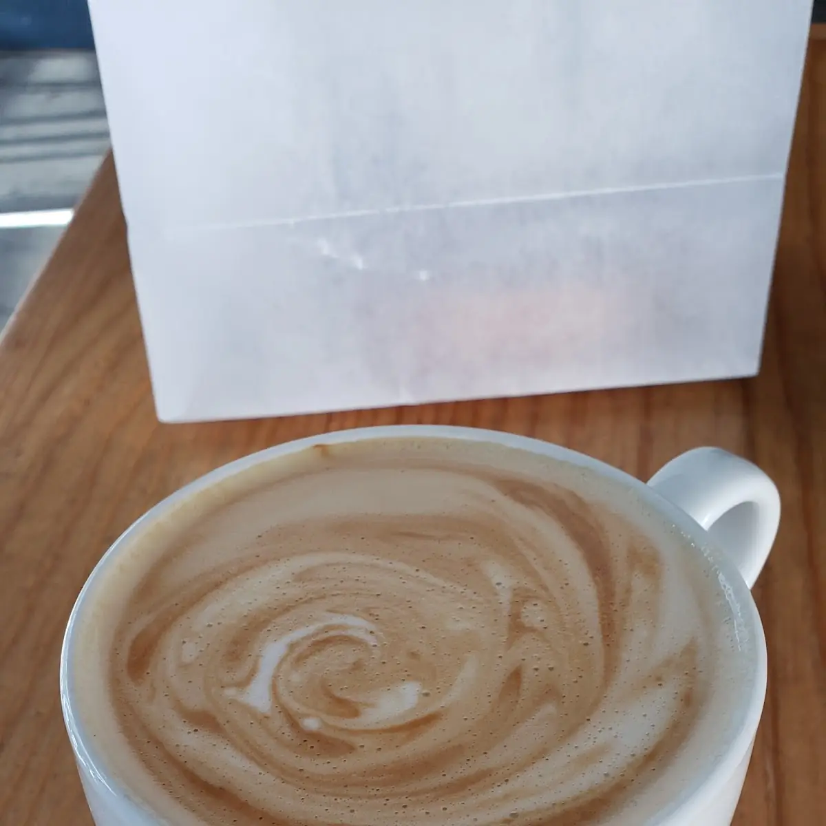 Almond Milk Latte with Caramel