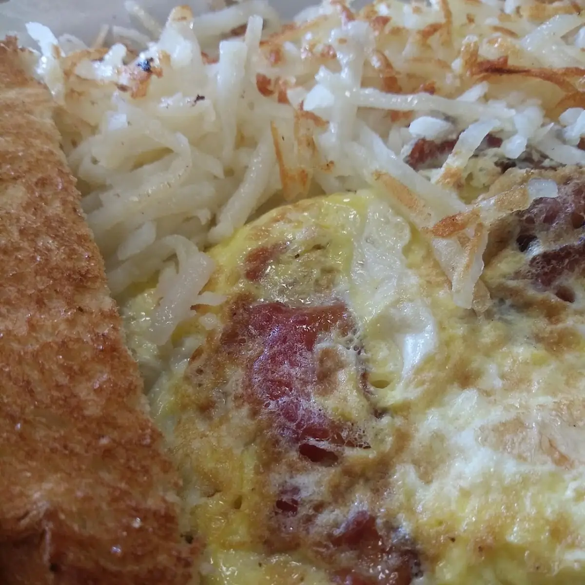 Bacon Omelette with Mozzarella Cheese