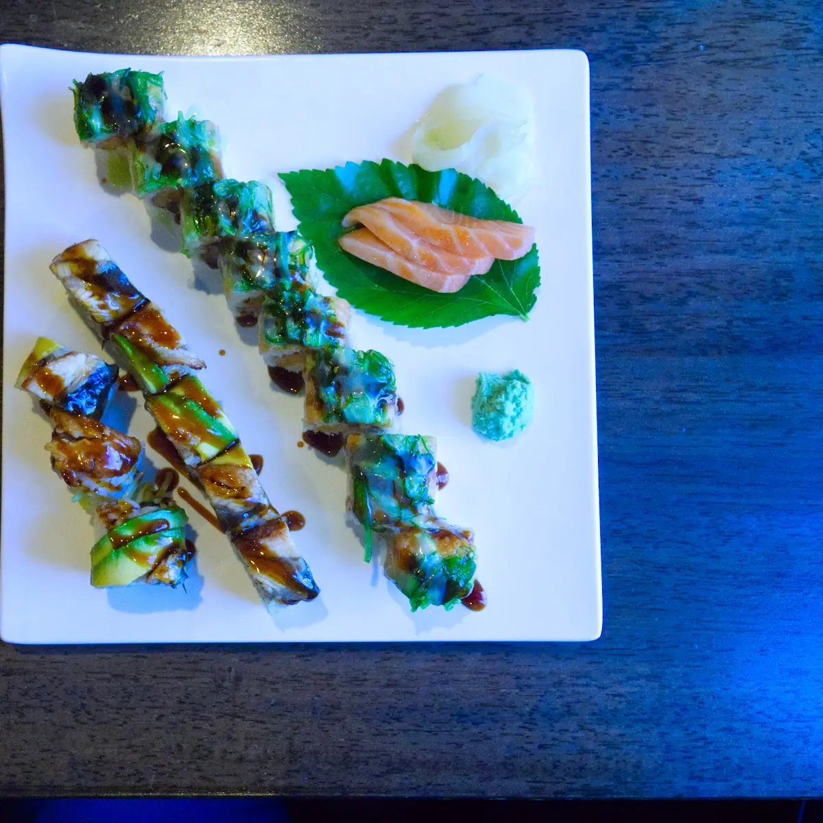 Dragon Roll Caterpillar Roll Salmon Sashimi