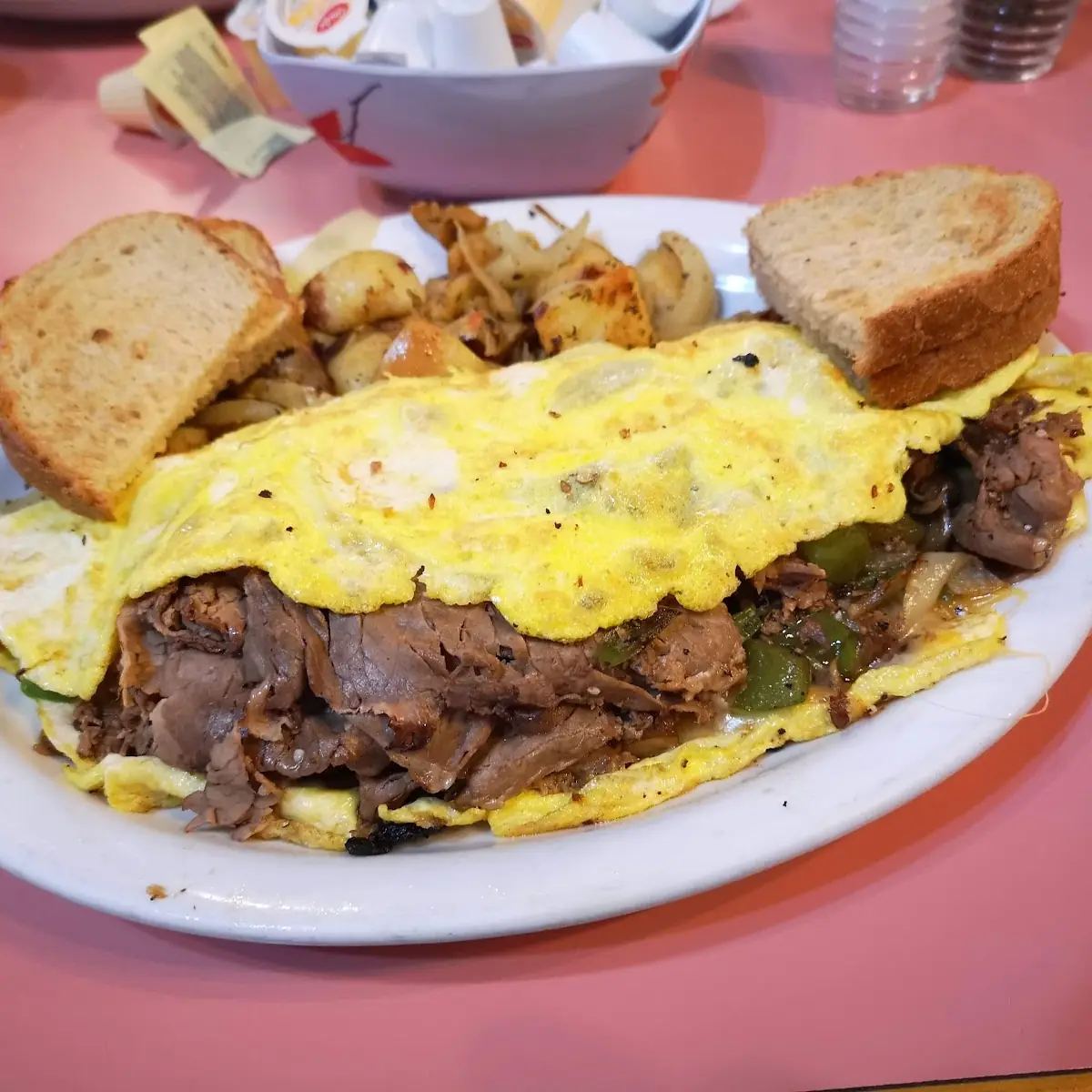 Steak Omelette, Katrina's Corner Kitchen