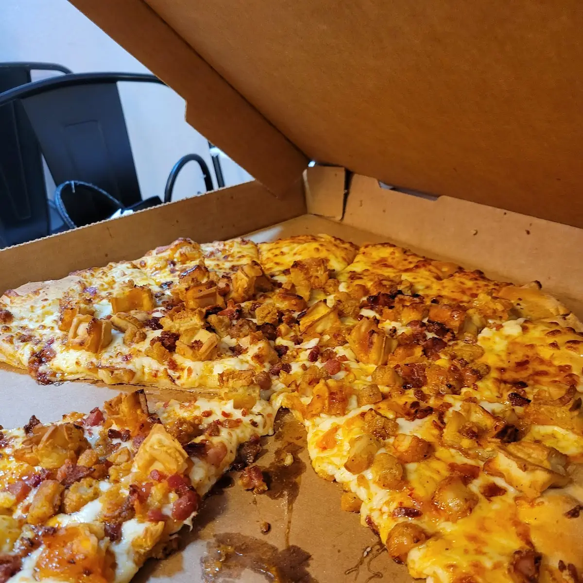 Chicken and Waffles Pizza