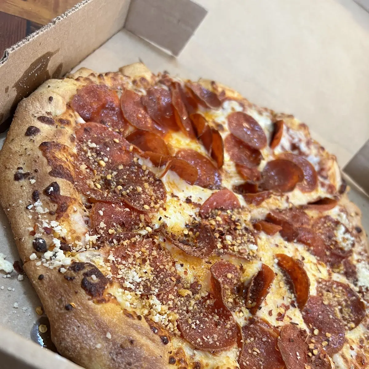Half Pepperoni Half Cheese Pizza