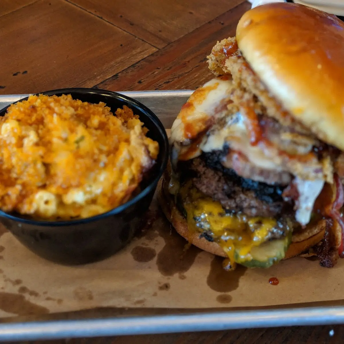 The Dougie with Bacon Mac and Cheese