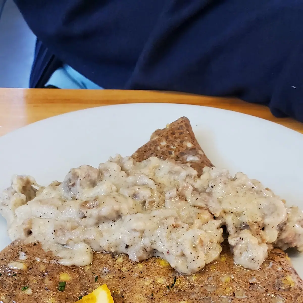 Sausage Gravy Crepe