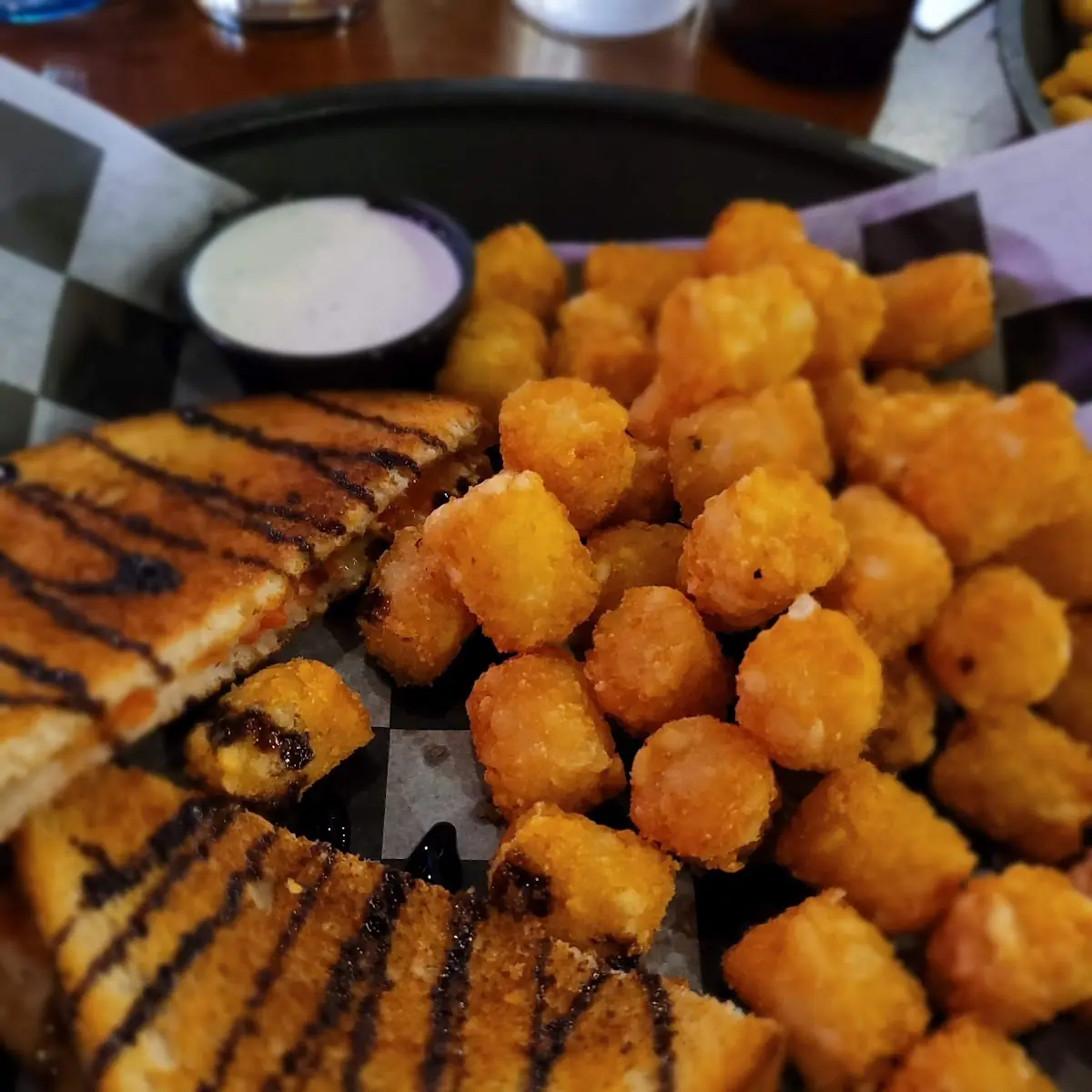 Caprese Sandwich with Tots