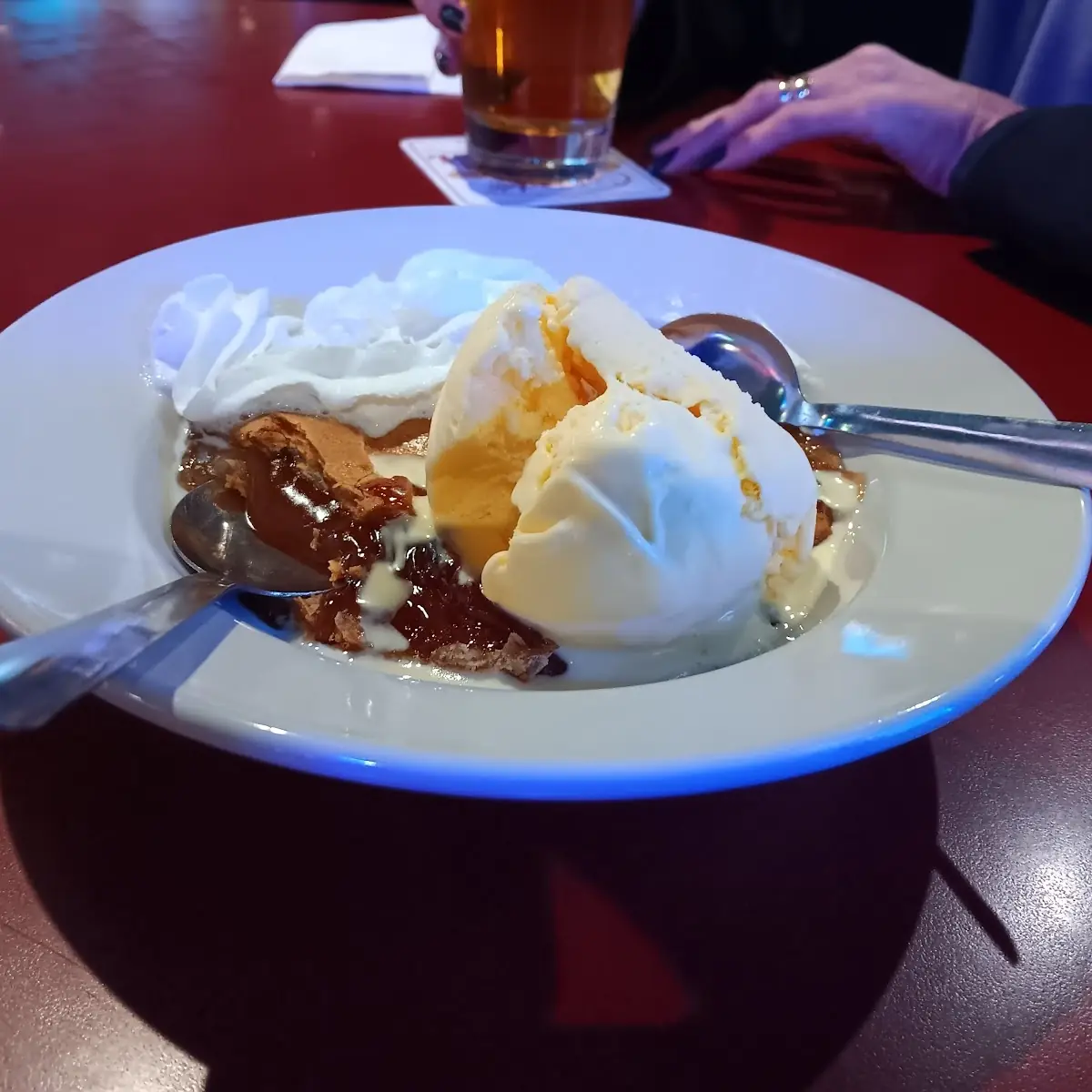 Apple Cobbler with Ice Cream