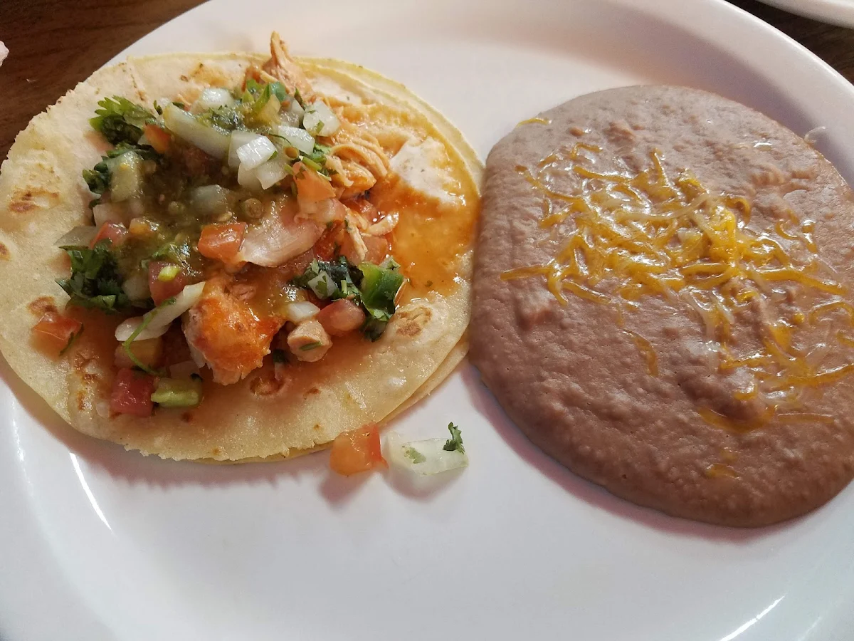 Chicken Taco with Beans