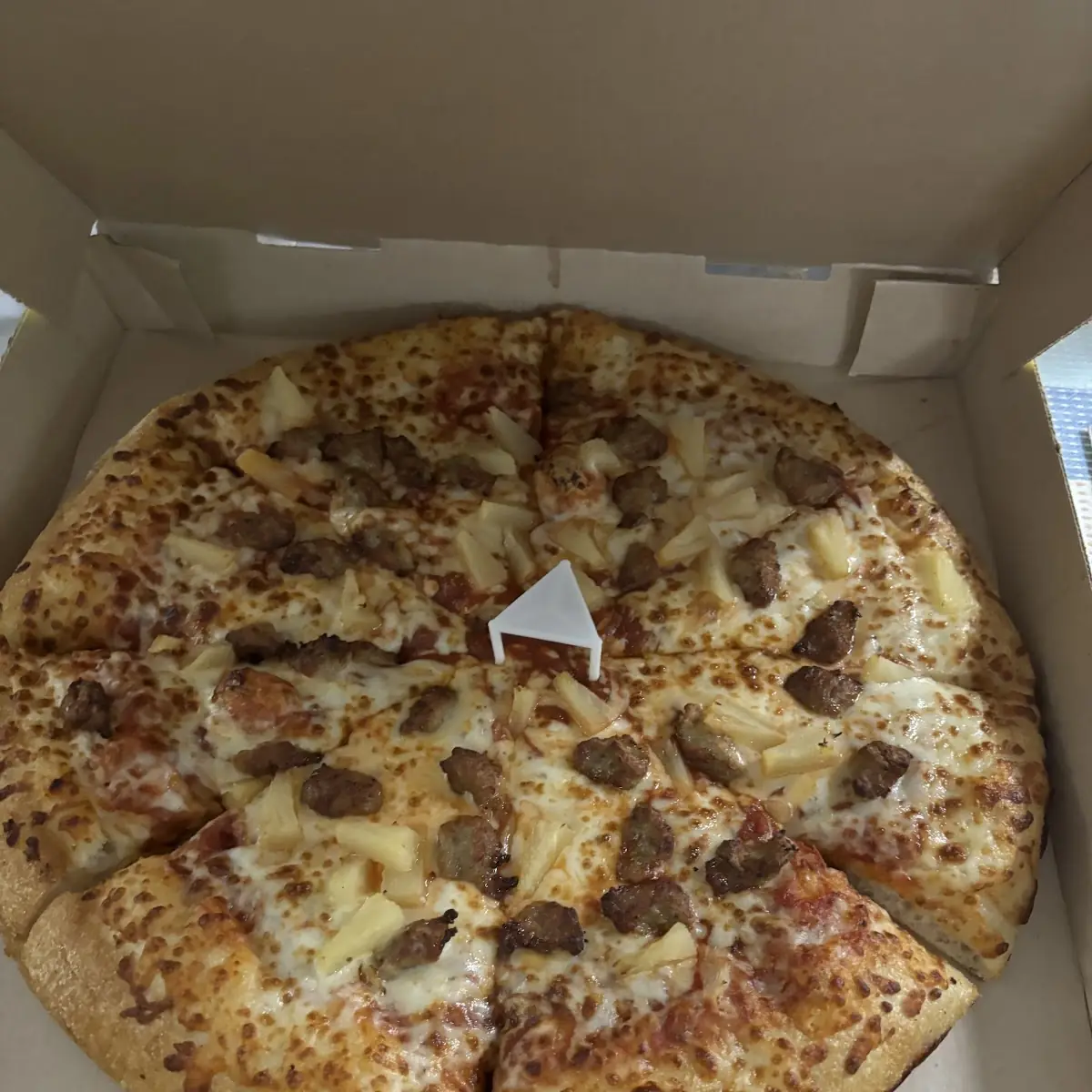 Italian Sausage & Pineapple Pizza