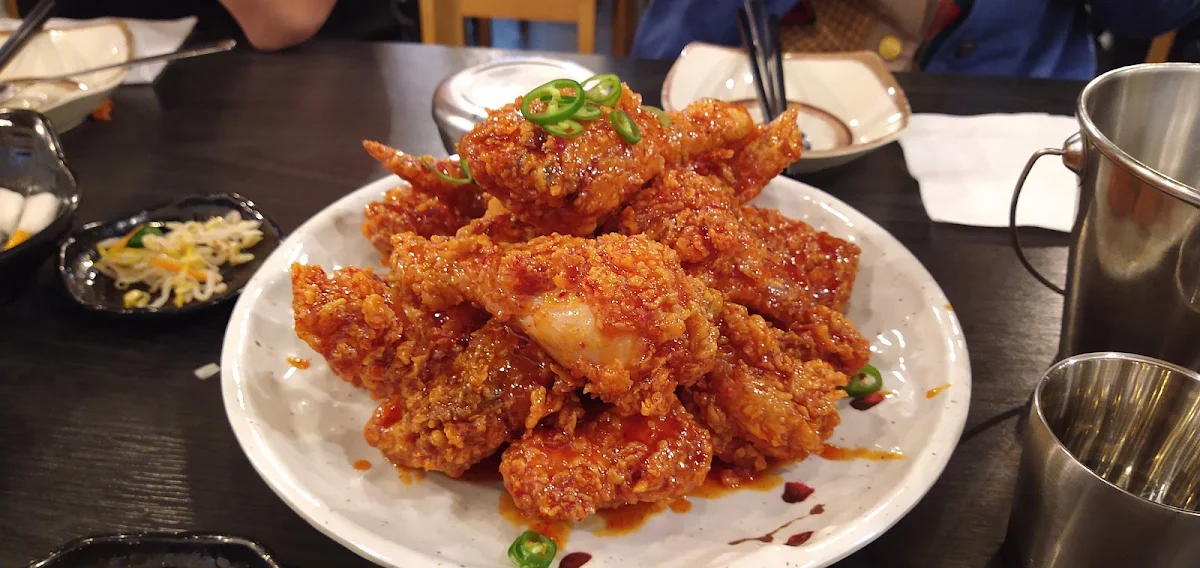 Spicy Crispy Chicken, Grilled Korean BBQ