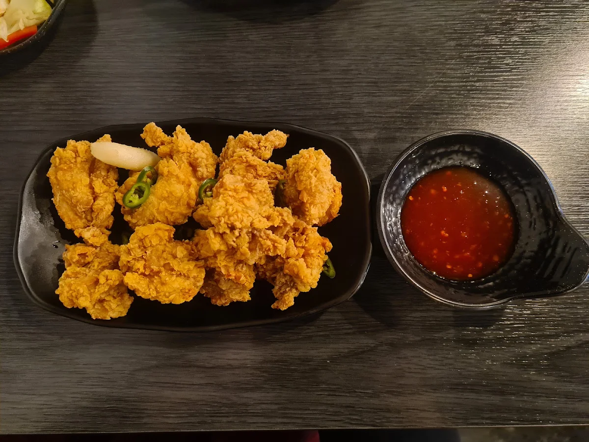 Sweet and Spicy Fried Chicken, Grilled Korean BBQ
