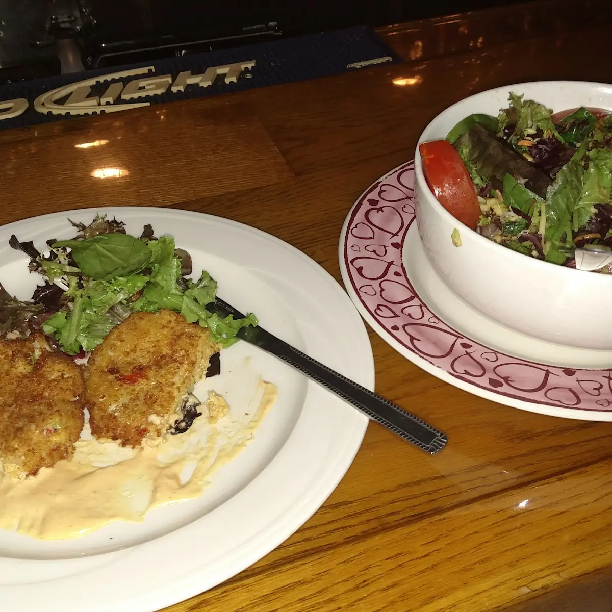 Crab Cakes and Salad