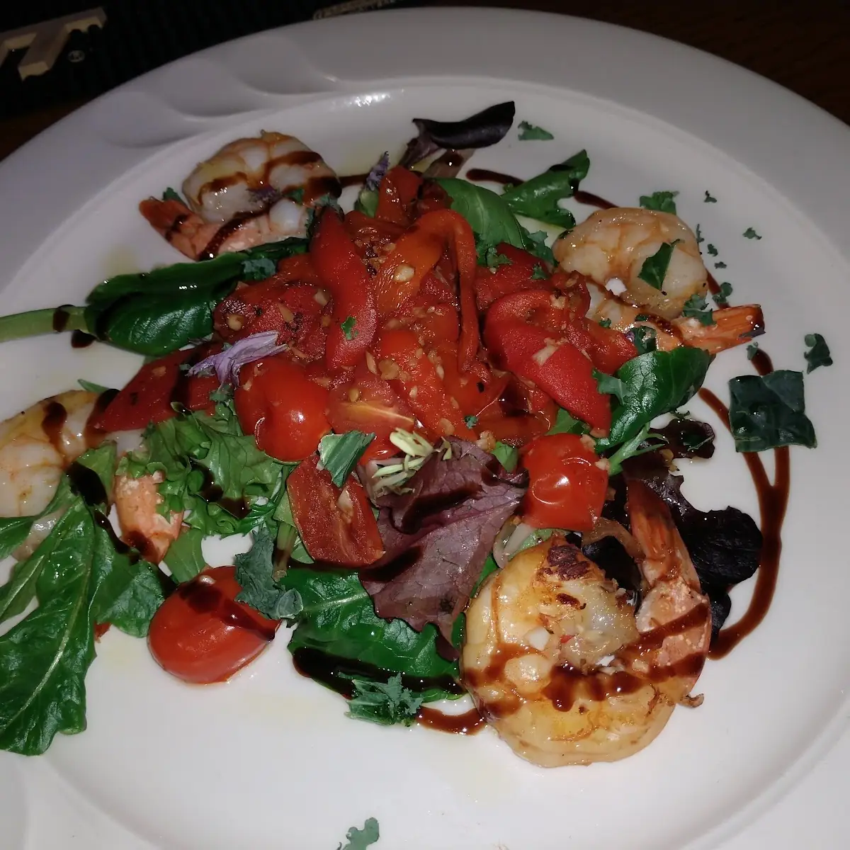 Shrimp with Roasted Red Peppers