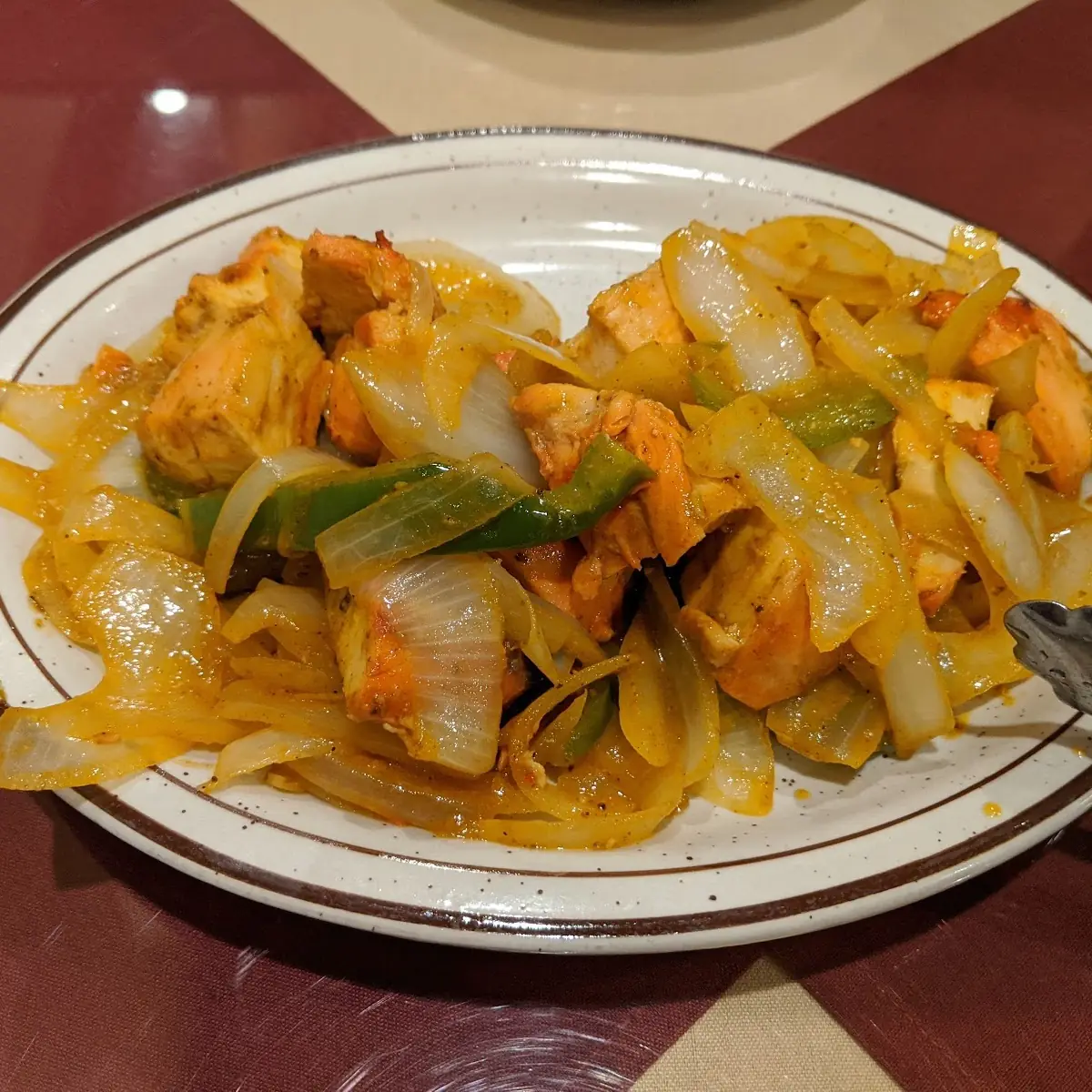 Chicken Onion and Green Peppers