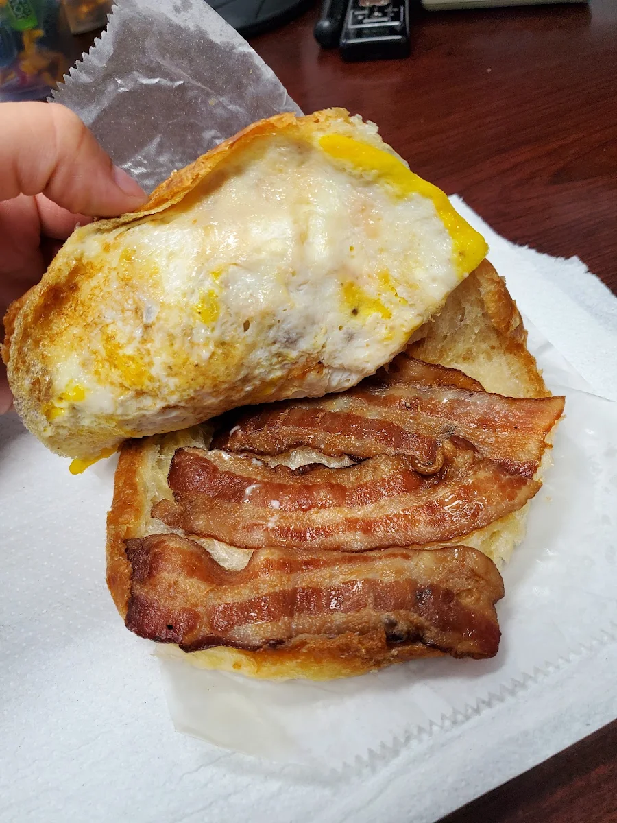 Croissant Sandwich Bacon Egg and Cheese