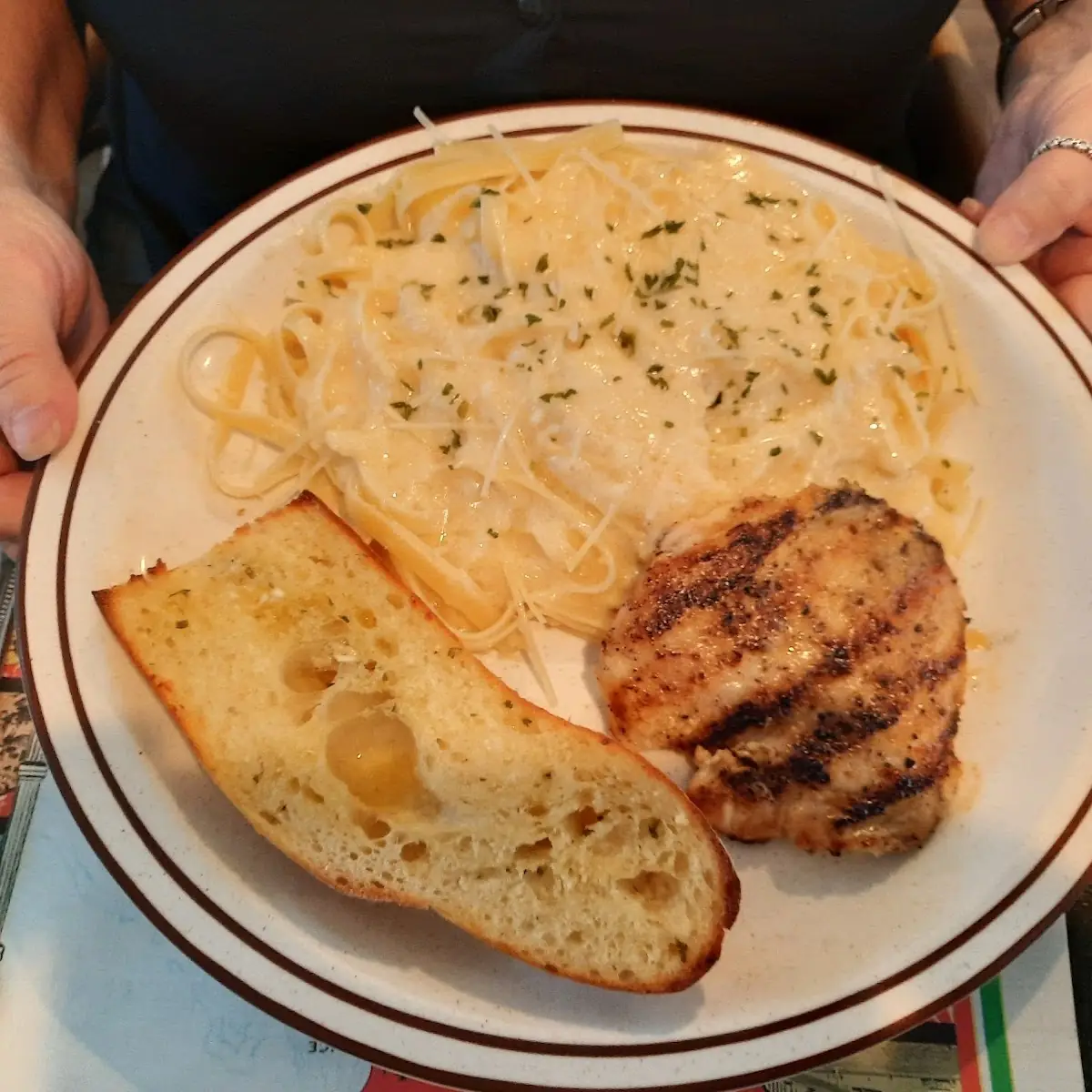 Fettuccine Alfredo with Grilled Chicken