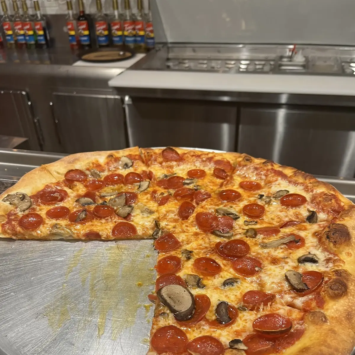 Pepperoni and Mushroom Pizza