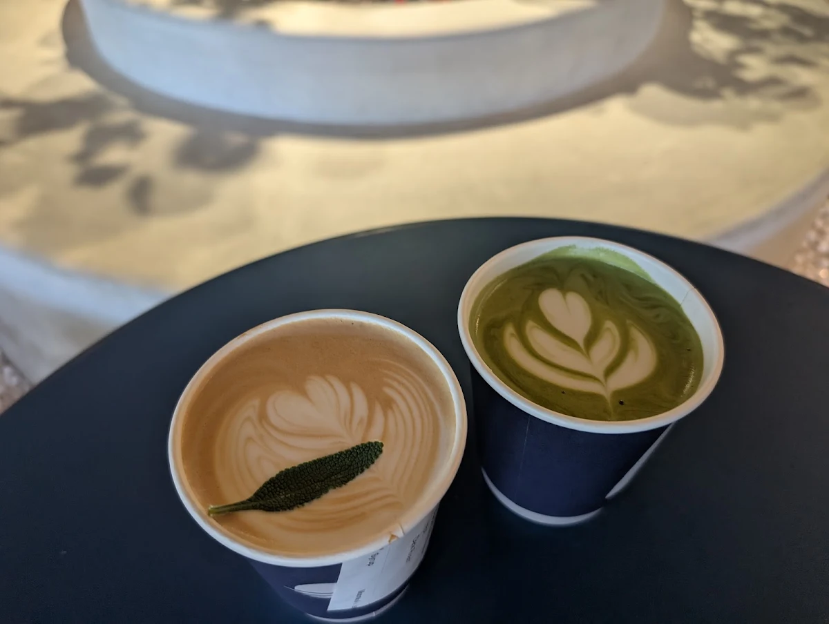 Cardamom Orange Latte and Matcha Latte