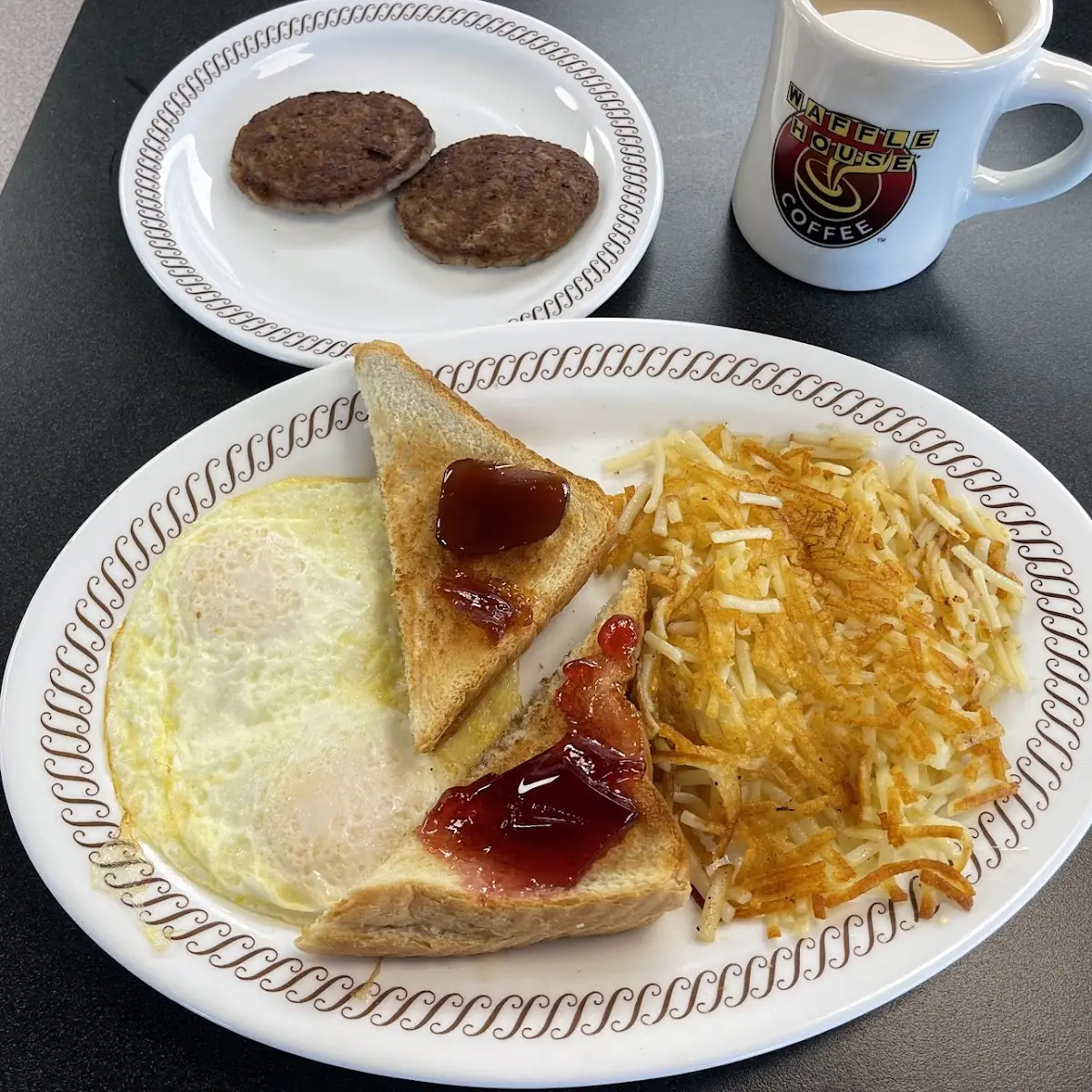 Hash Browns and Sausage Patties