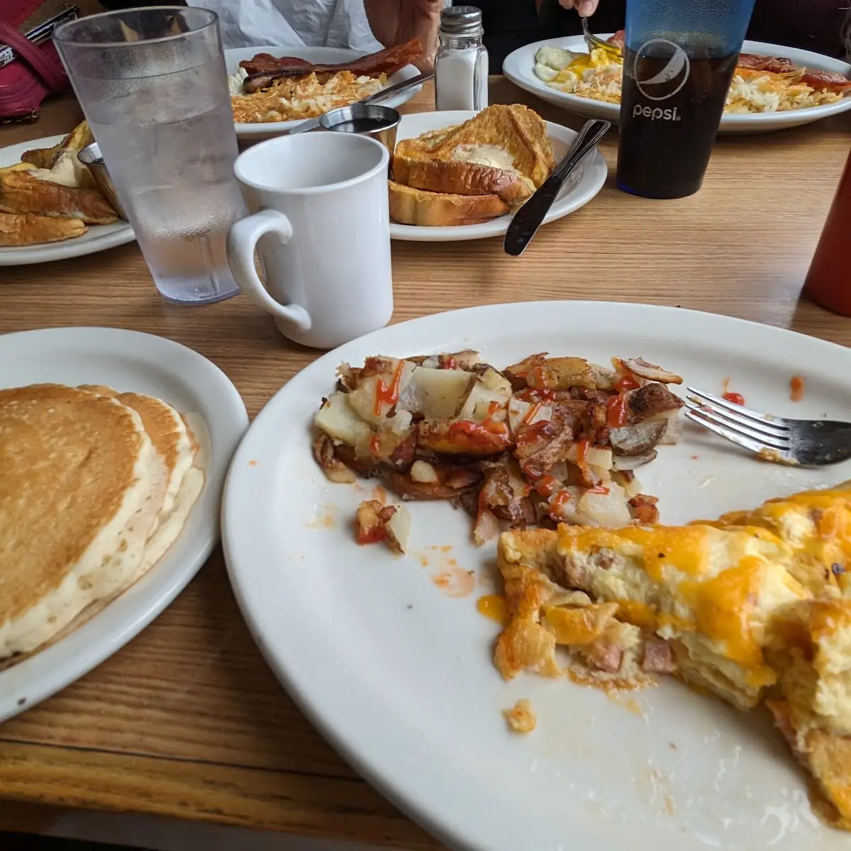 Sausage Bacon Cheese Omelette