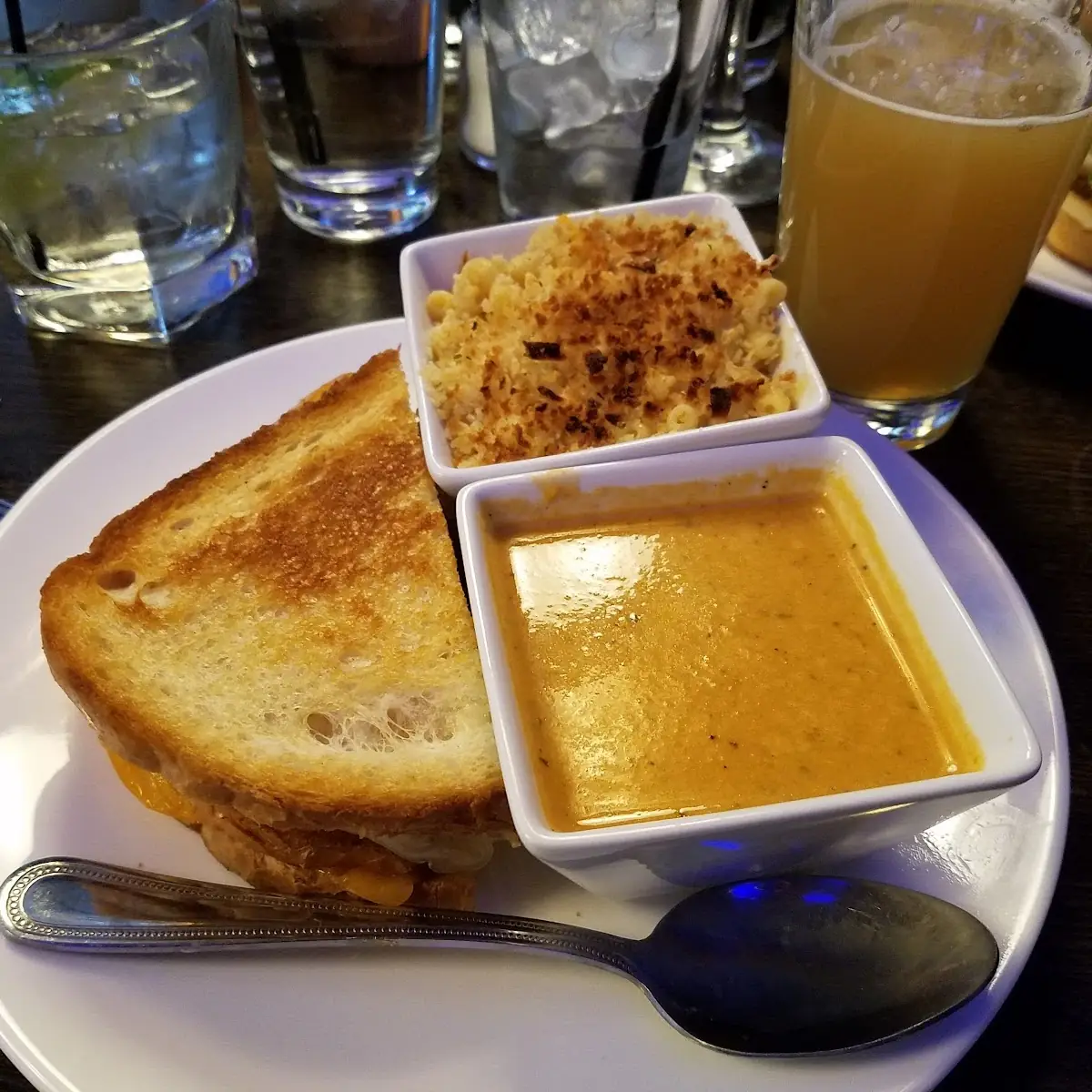 Grilled Cheese Sandwich with Tomato Soup