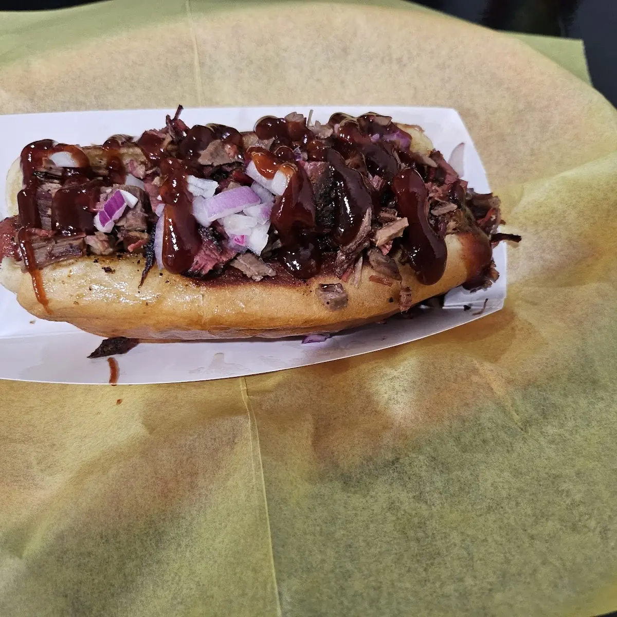 Brisket Hot Dog