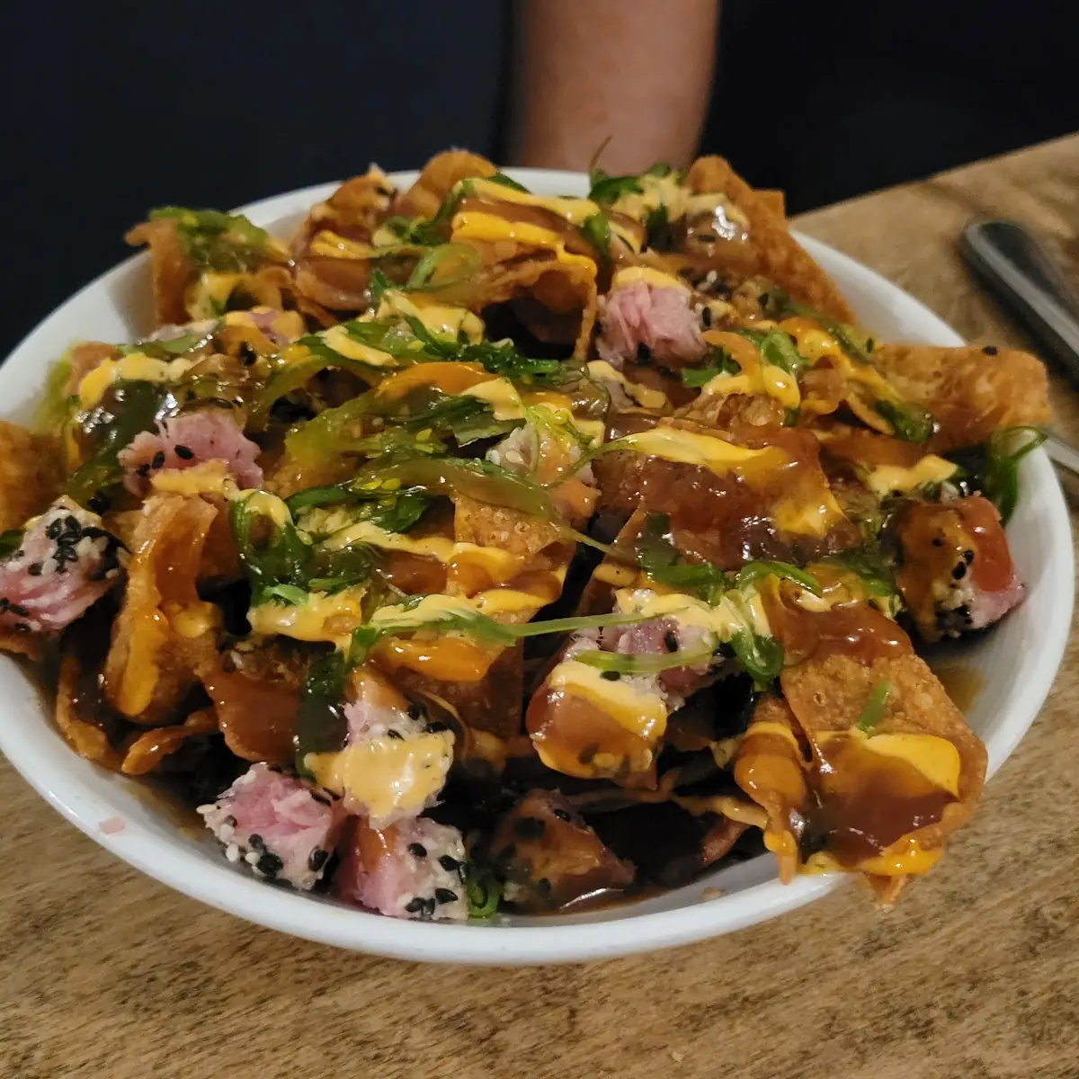 Tuna Poke Nachos