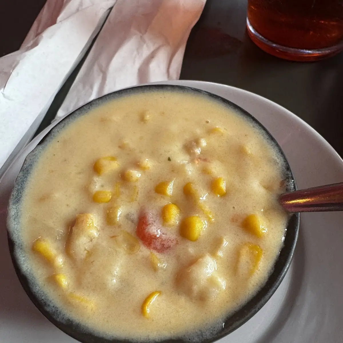 Side Shrimp and Corn Soup