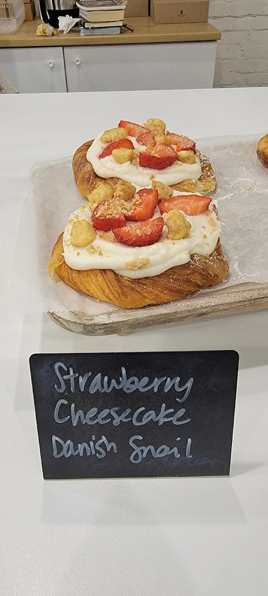 Strawberry Cheesecake Danish Snail