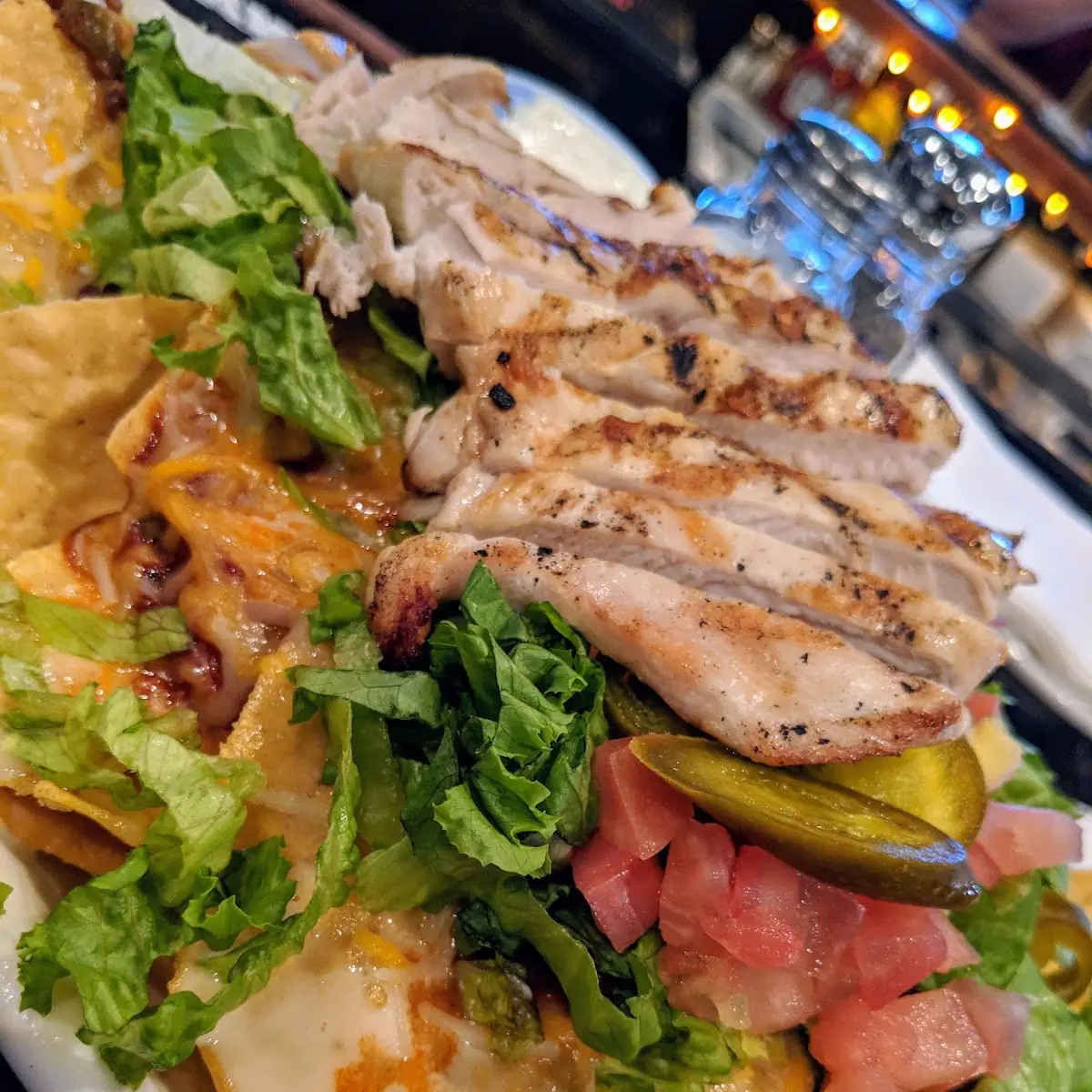 Nachos Supreme with Grilled Chicken