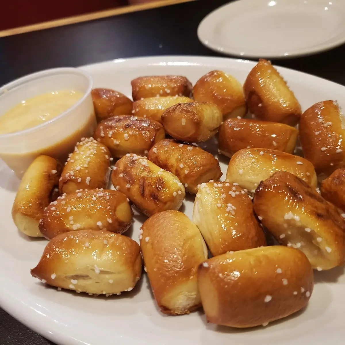 Pretzel Bites with Cheese Water