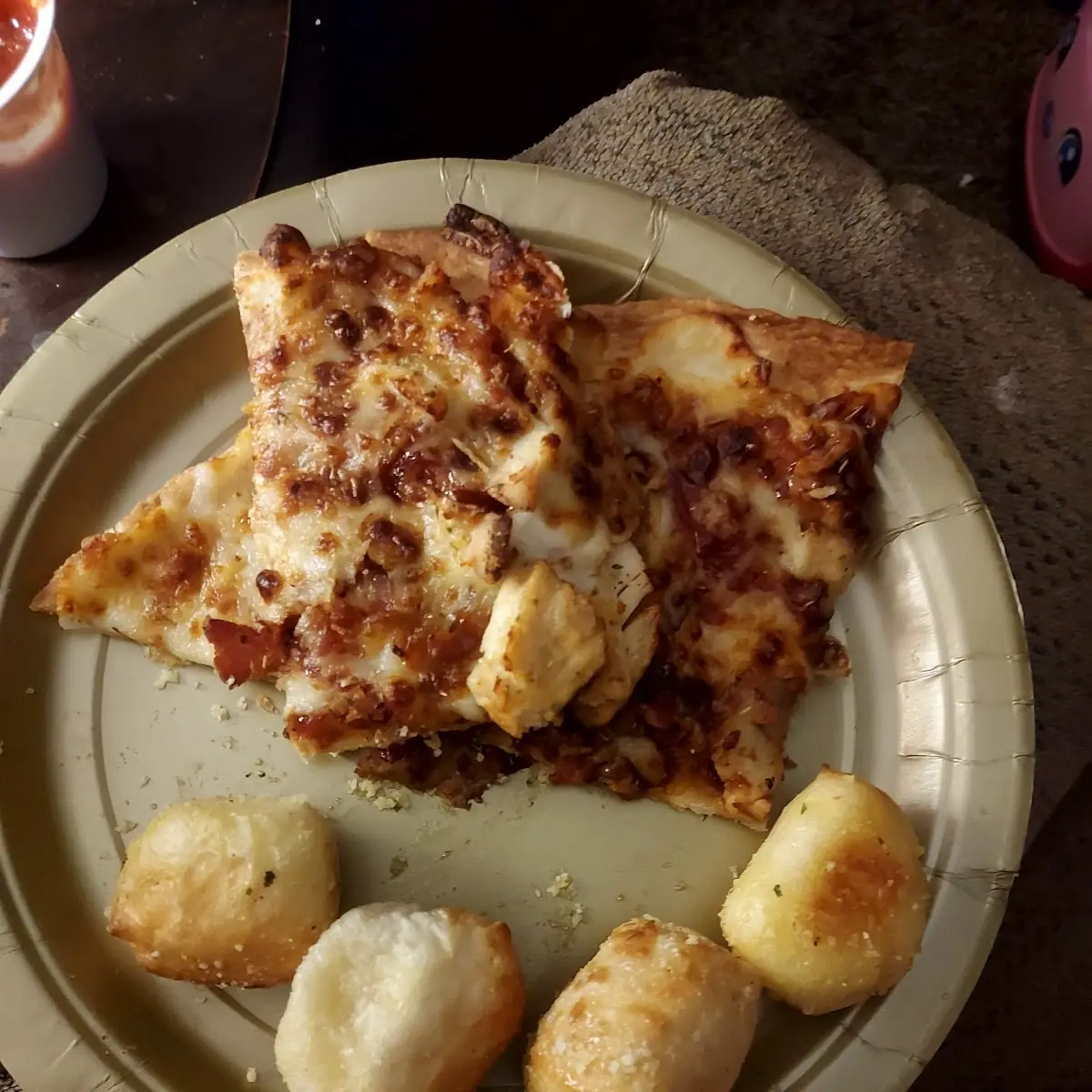 BBQ Chicken Pizza & Parmesan Bread Bites