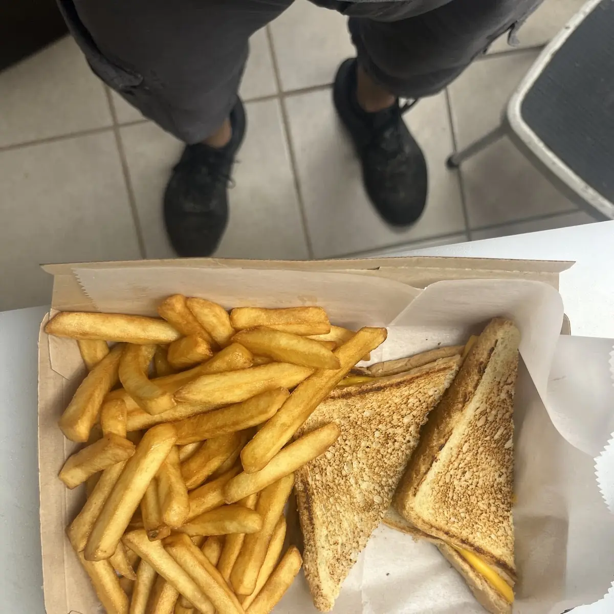 Kids Grilled Cheese with Fries