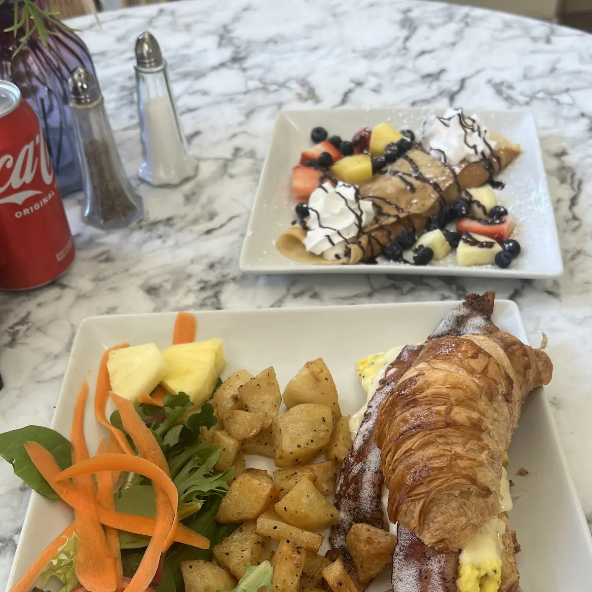 Bacon Egg and Cheese Croissant Sandwich