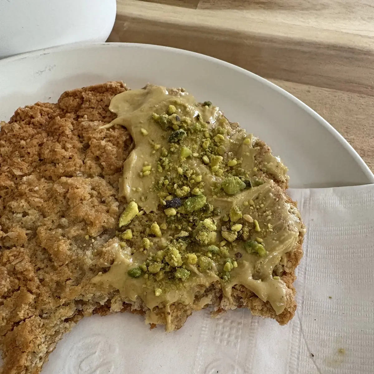 Galette de Gruau À la Pistache