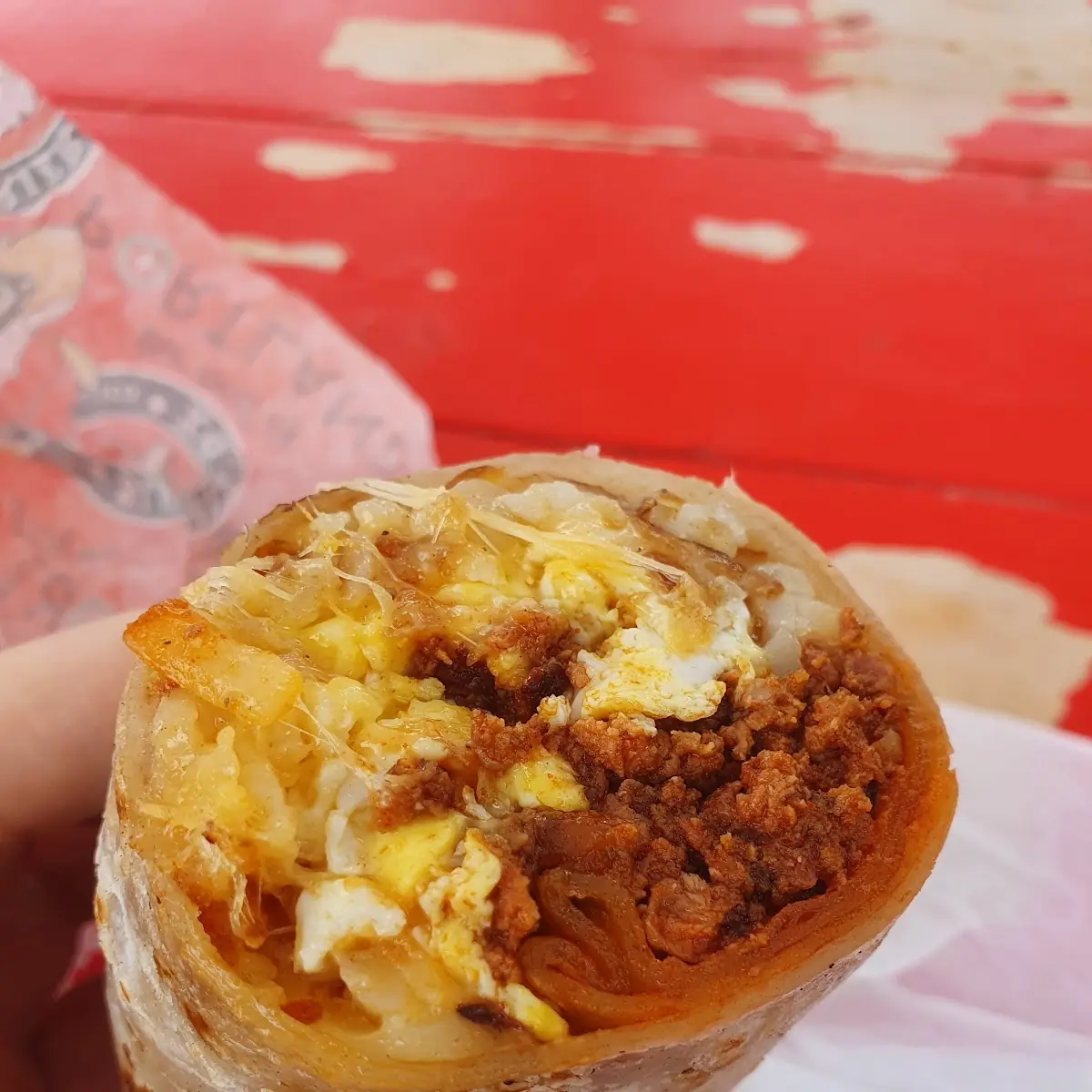 Chorizo Breakfast Burrito